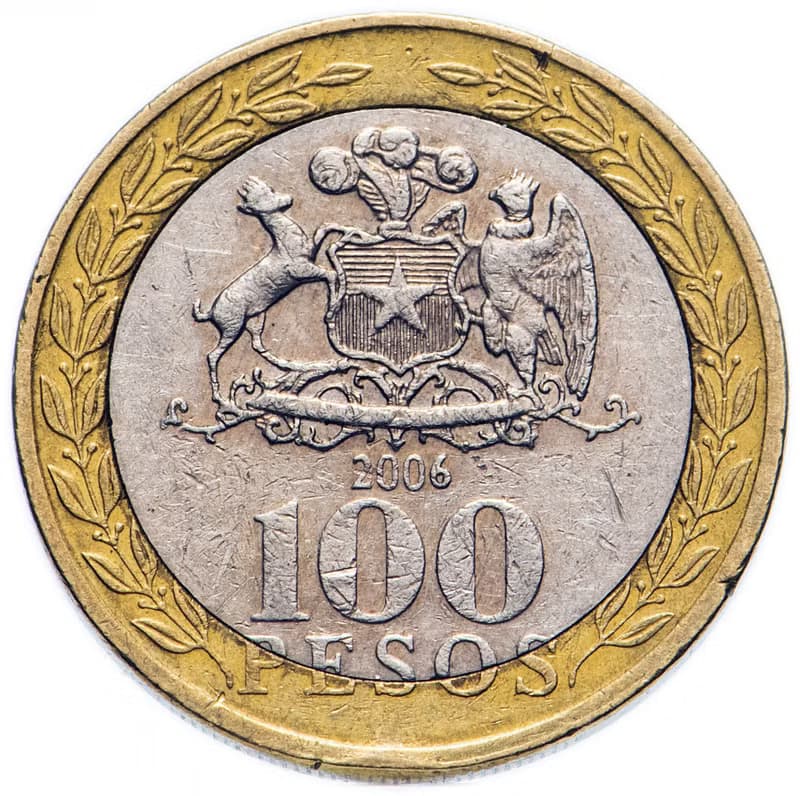 Chile Coin Ring 100 pesos 2001-2015 Mapuche Indians coin rings for men