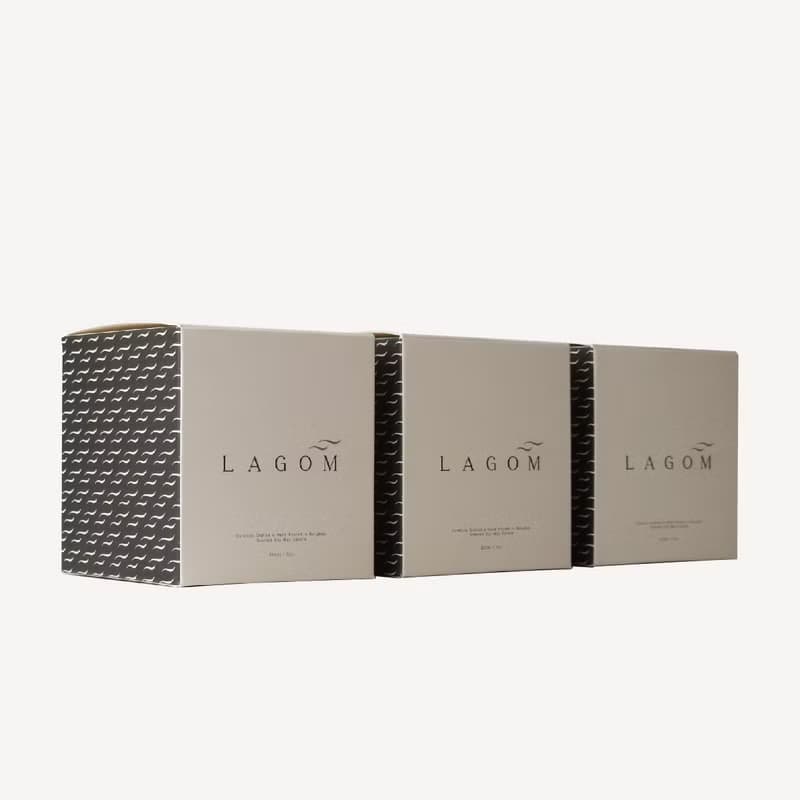 LAGOM 香氛蠟燭禮盒-三款入