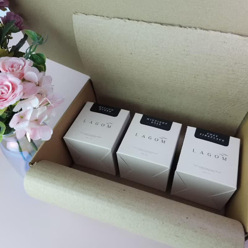 LAGOM 香氛蠟燭禮盒-三款入