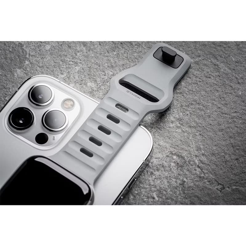 【美國NOMAD】AppleWatch專用運動FKM橡膠錶帶-45/44/42mm 月球灰