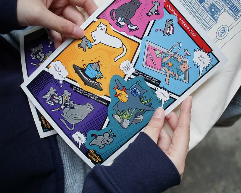 Orlane Made 美式漫畫防水貼紙