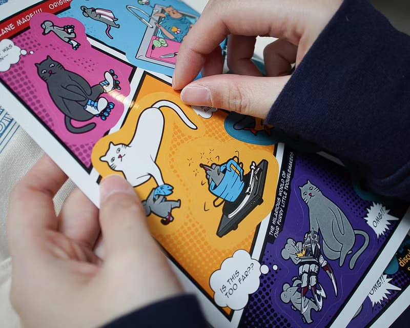 Orlane Made 美式漫畫防水貼紙