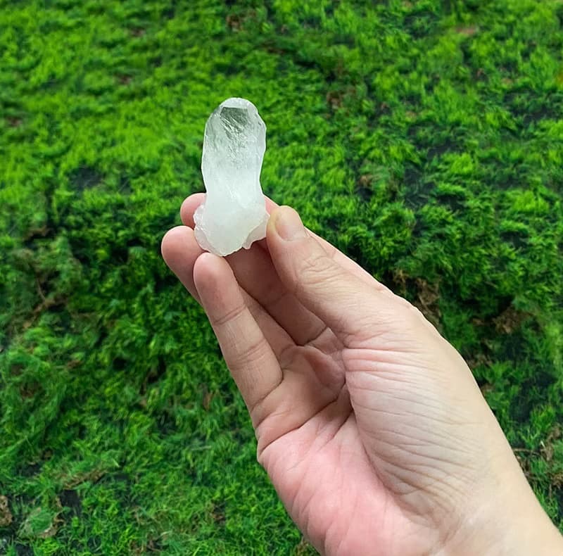 天然白水晶原礦能量柱 消磁淨化 療癒 開運 淨化