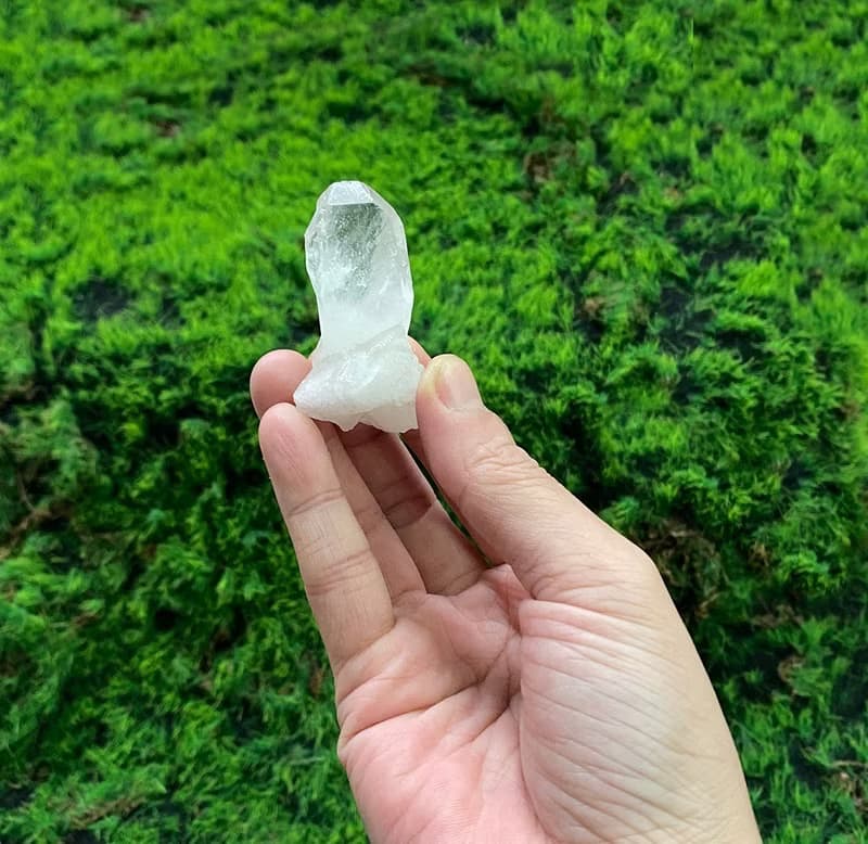 天然白水晶原礦能量柱 消磁淨化 療癒 開運 淨化