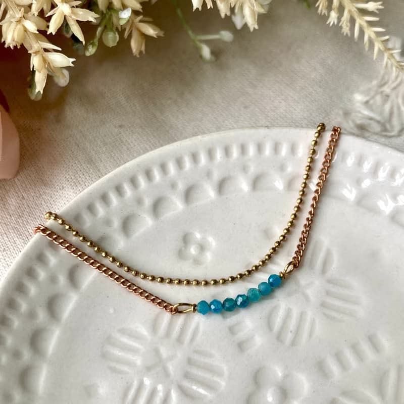 老林雜貨 | 天河石雙鍊手鍊