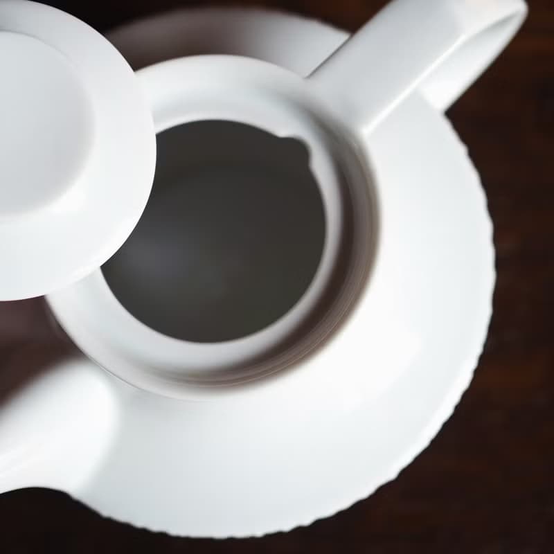 1960年 德國 Thomas 白色瓷器套裝 / 茶壺+茶杯+鹽和胡椒瓶