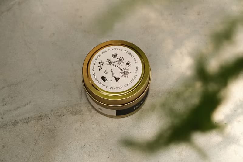 財富 健康 | 水晶花草能量蠟燭罐 藍鼠尾草