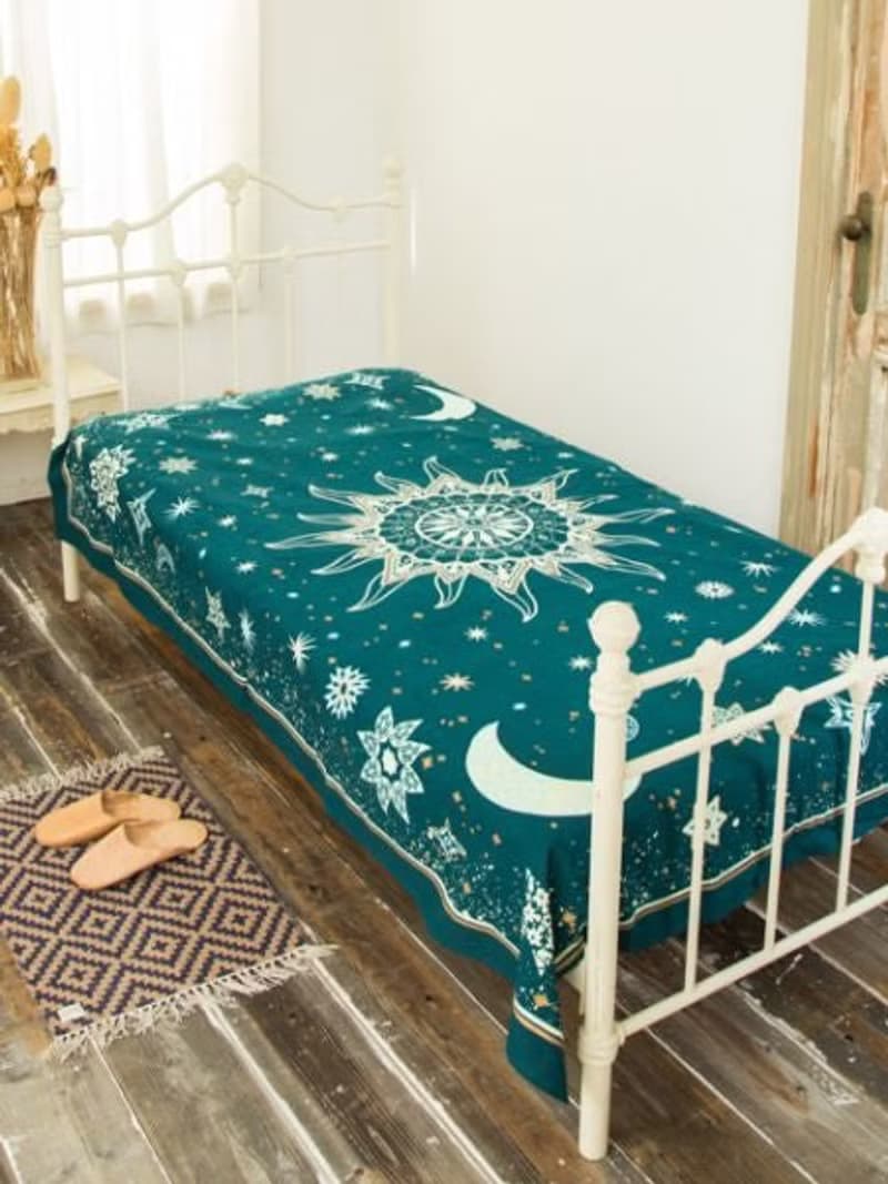Starry Night Bed Cover Multi Cloth