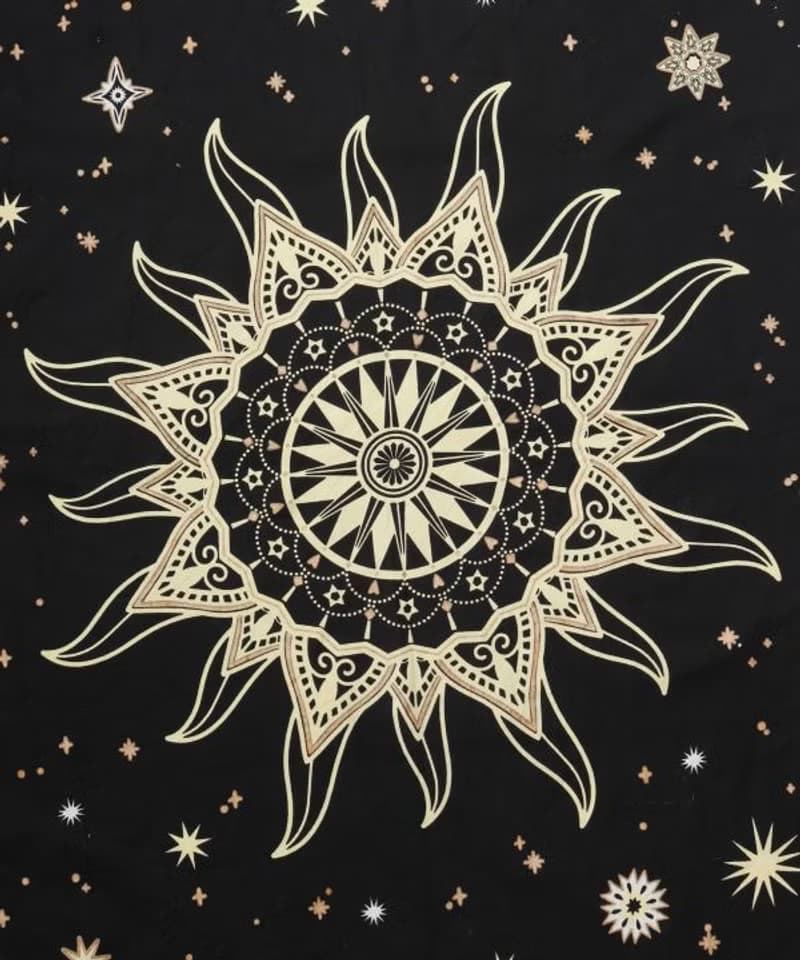 Starry Night Bed Cover Multi Cloth