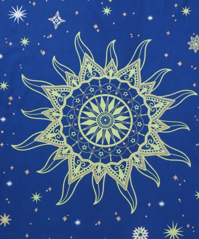 Starry Night Bed Cover Multi Cloth