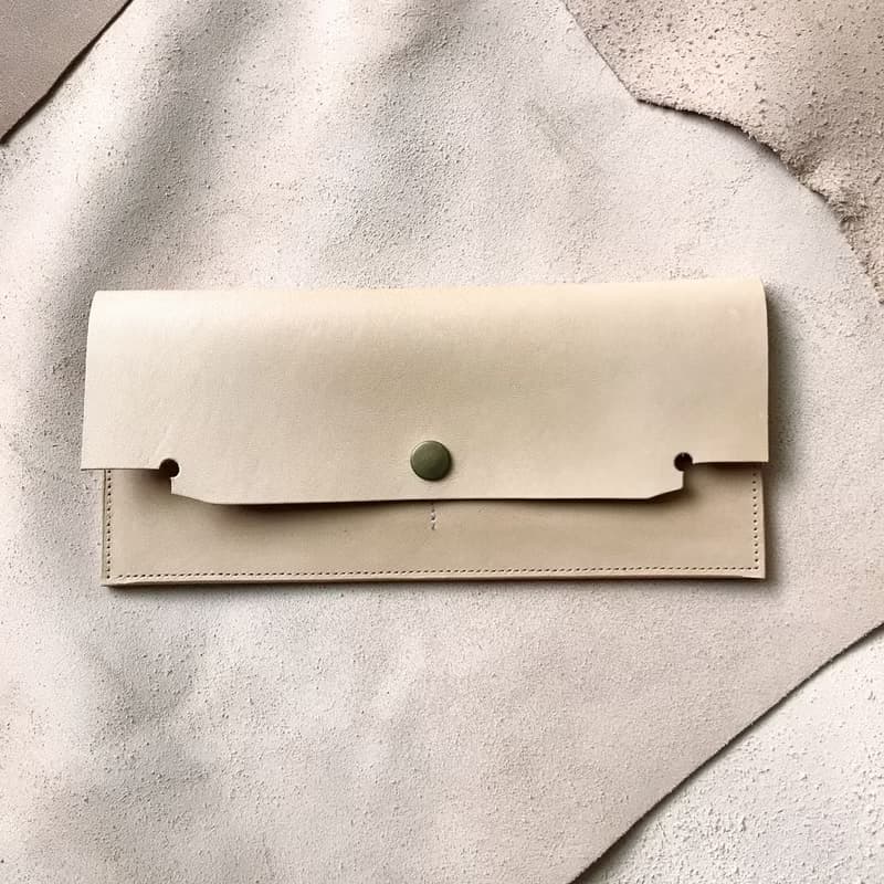 版師風格長夾_超薄極簡4卡層_雙鈔票層(可放置零錢)_原皮色