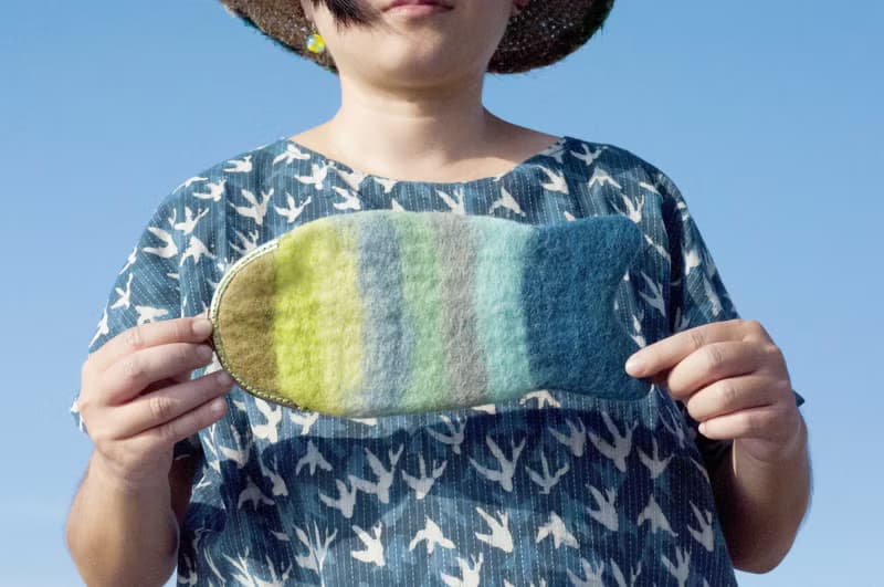 羊毛氈手機袋/iphone手機套/android手機套/動物手機包-彩虹魚兒