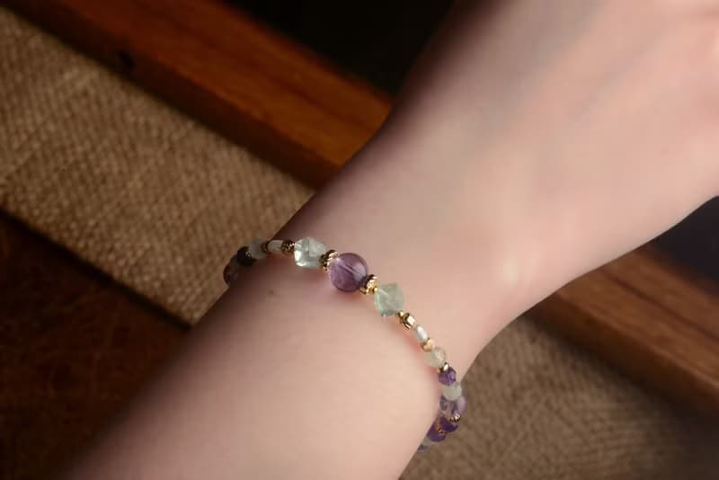 【神山晶礦】紫水晶螢石珍珠葡萄手鍊/紫水晶/螢石/珍珠/葡萄