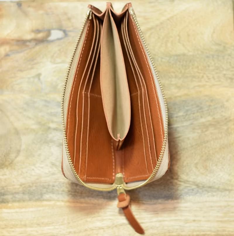 お札入れ ファスナー 財布 長財布 革財布 レザー イタリアンレザー 革