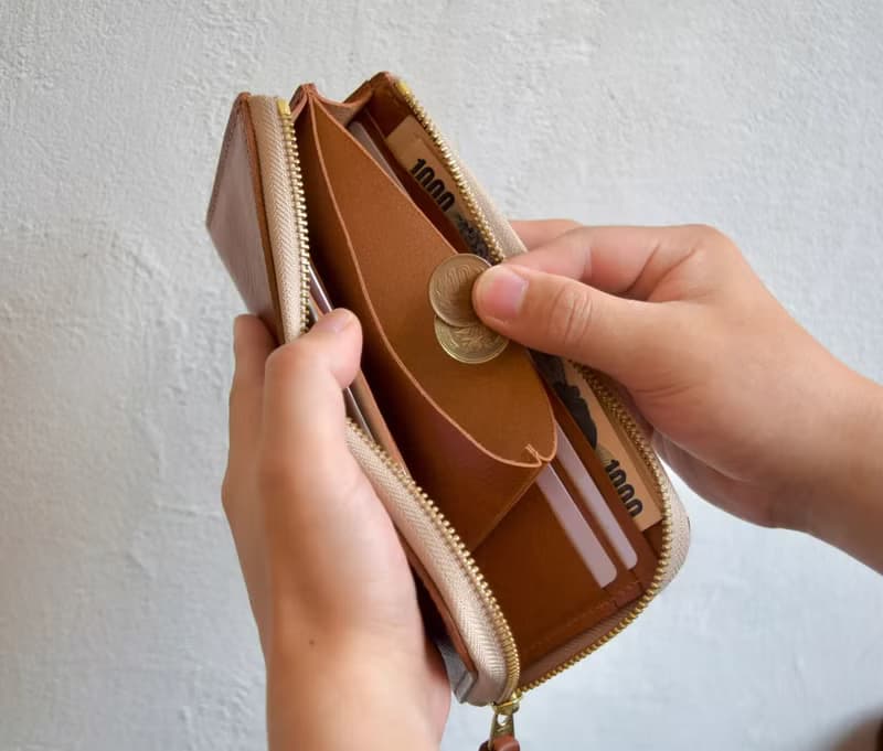 お札入れ ファスナー 財布 長財布 革財布 レザー イタリアンレザー 革