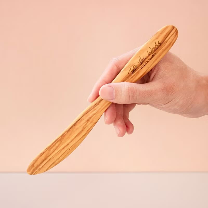 橄欖木經典果醬奶油抹刀六件組