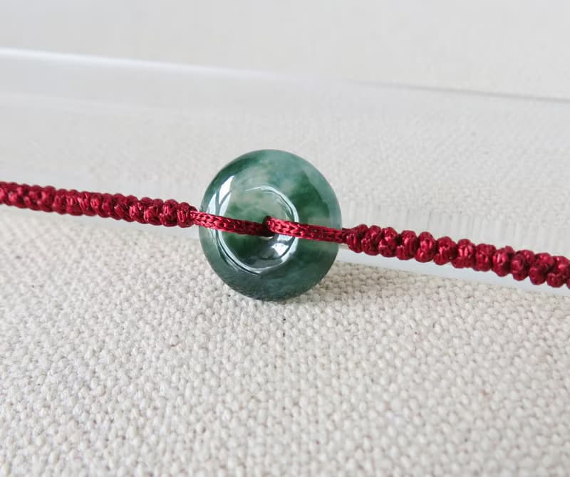 本命年【單售平安扣】冰飄花翡翠*SW03*招財開運