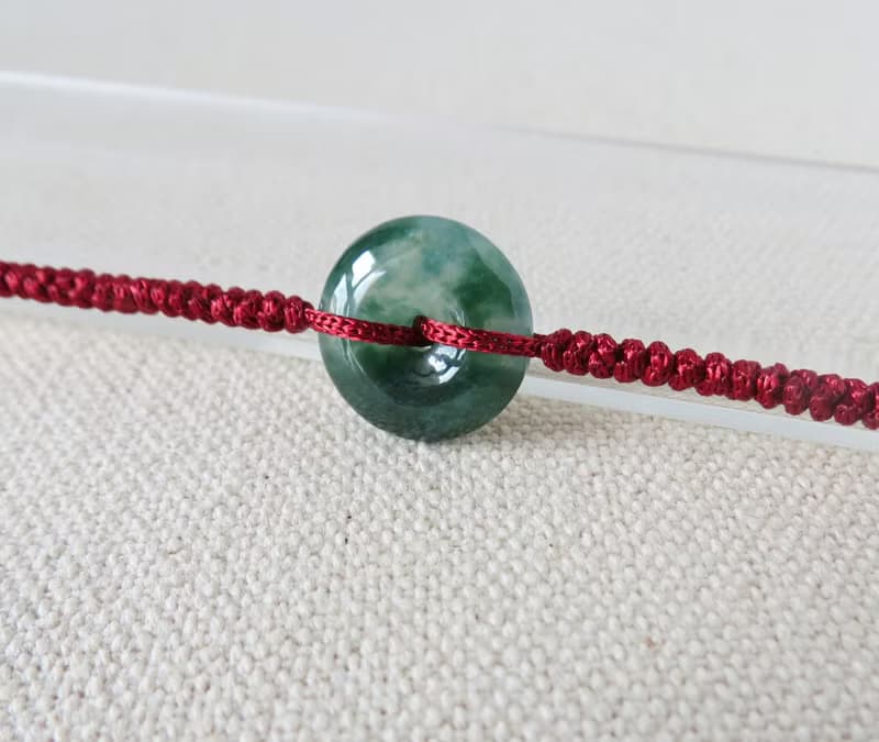 本命年【單售平安扣】冰飄花翡翠*SW03*招財開運