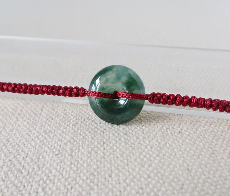 本命年【單售平安扣】冰飄花翡翠*SW03*招財開運