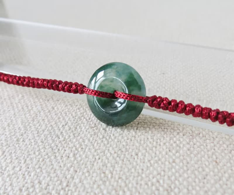 本命年【單售平安扣】冰飄花翡翠*SW03*招財開運