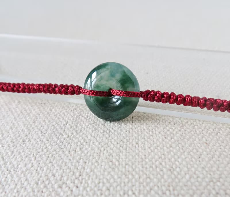 本命年【單售平安扣】冰飄花翡翠*SW03*招財開運