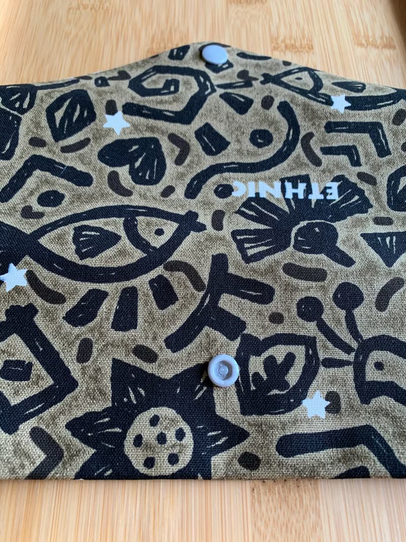 文青風環保筷袋 ~馬雅文明 斑駁灰綠 收納包.環保筷袋.手作餐具袋