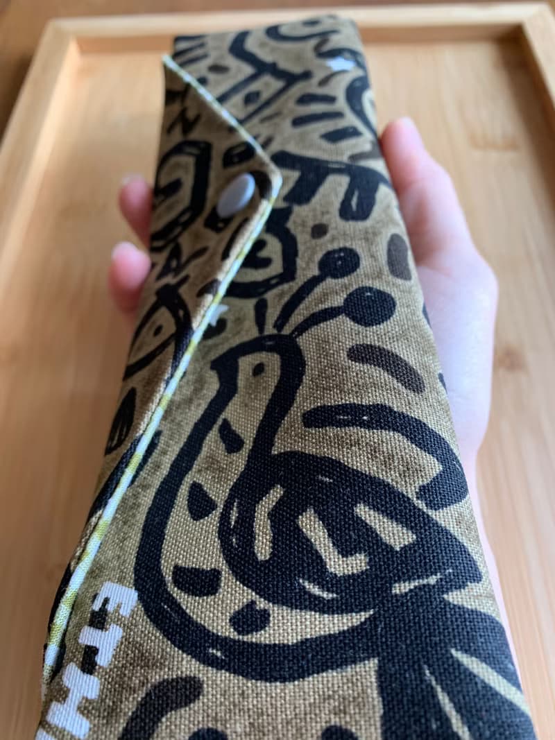 文青風環保筷袋 ~馬雅文明 斑駁灰綠 收納包.環保筷袋.手作餐具袋