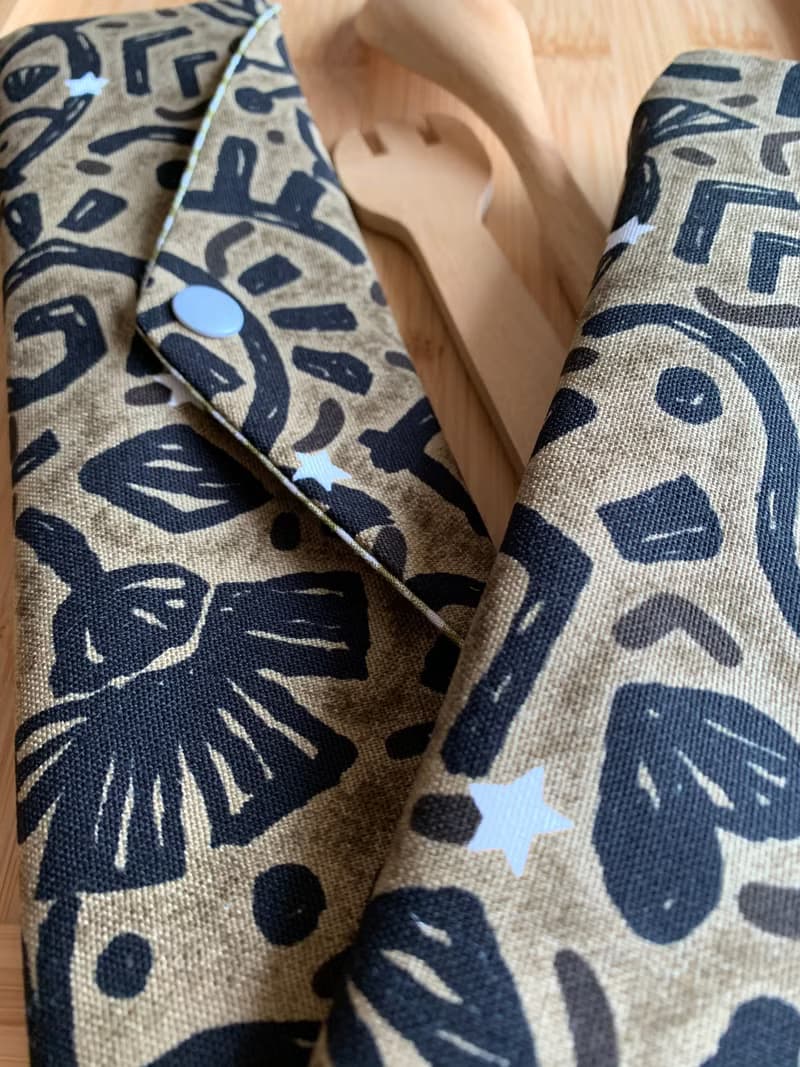 文青風環保筷袋 ~馬雅文明 斑駁灰綠 收納包.環保筷袋.手作餐具袋