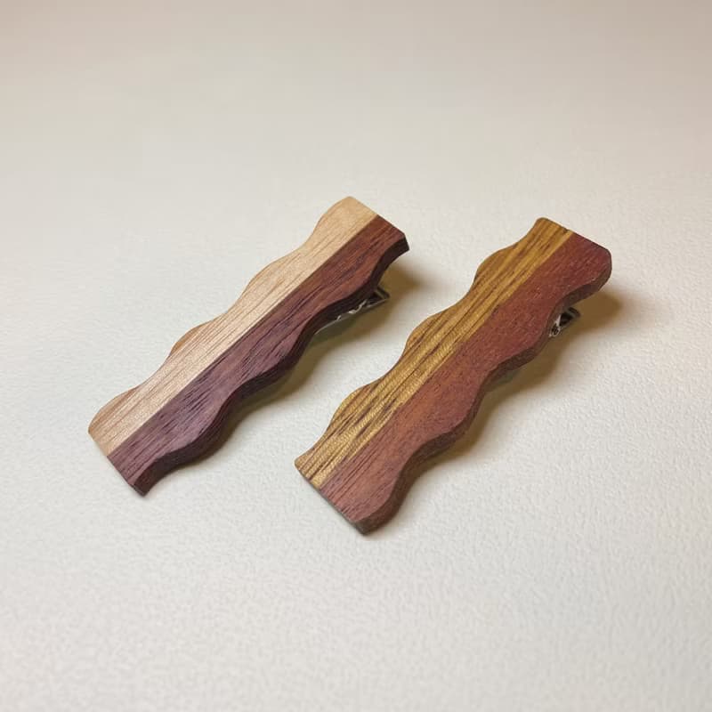 原木髮夾 髮飾 手作 生日禮物 送禮 髮夾 自然風