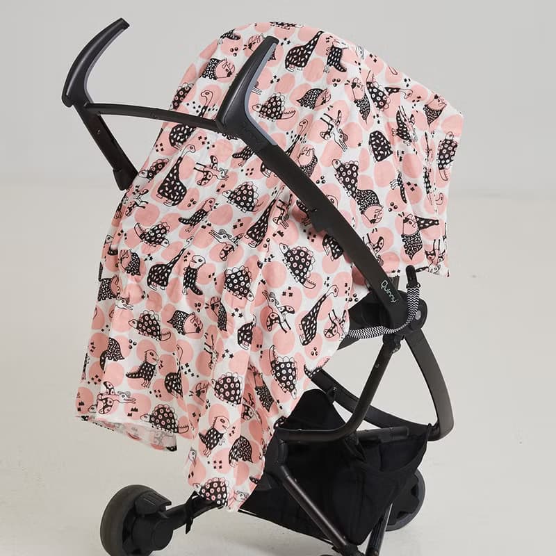 紗布巾禮盒 | 粉搖滾恐龍 (彌月禮盒 新生兒禮盒)