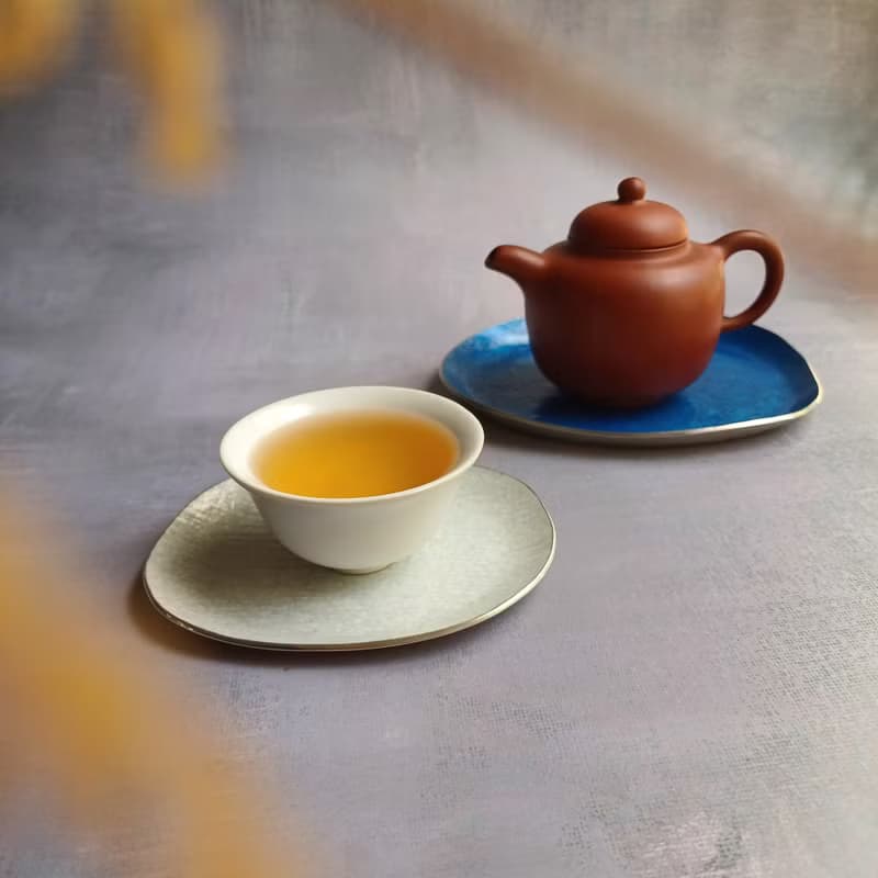 彩顏系手製純錫小碟