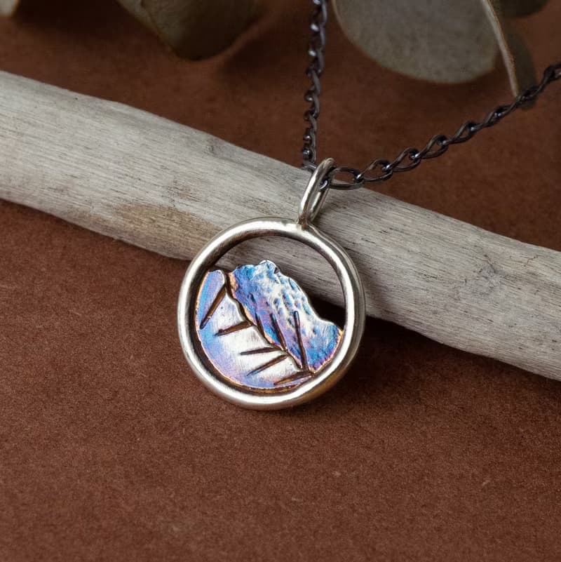 台灣百岳【迷你南湖大山】925純銀手工項鍊 送禮 情人節禮物