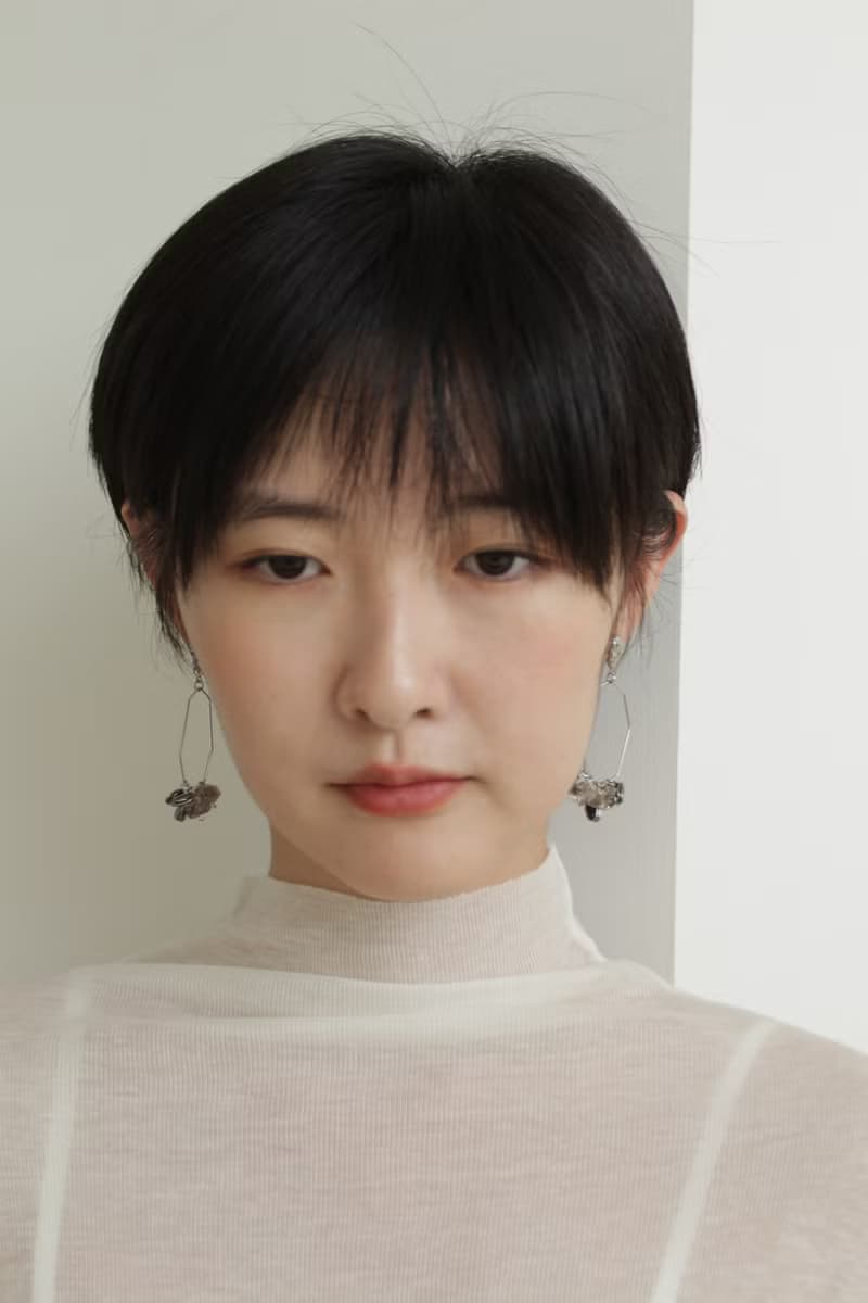 2020末八 耳環 / 耳夾可 樹脂 礦石 赫基蒙鑽 黑 個性 送禮