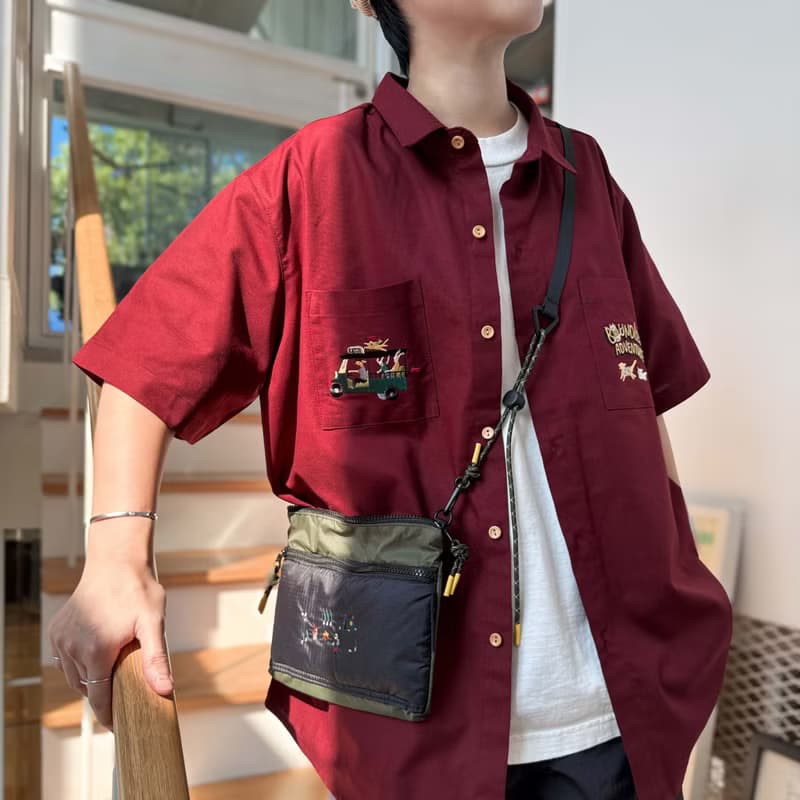 Basic基本款棉短袖襯衫 Tuk Tuk l Red Wine 紅色的  S/M/L