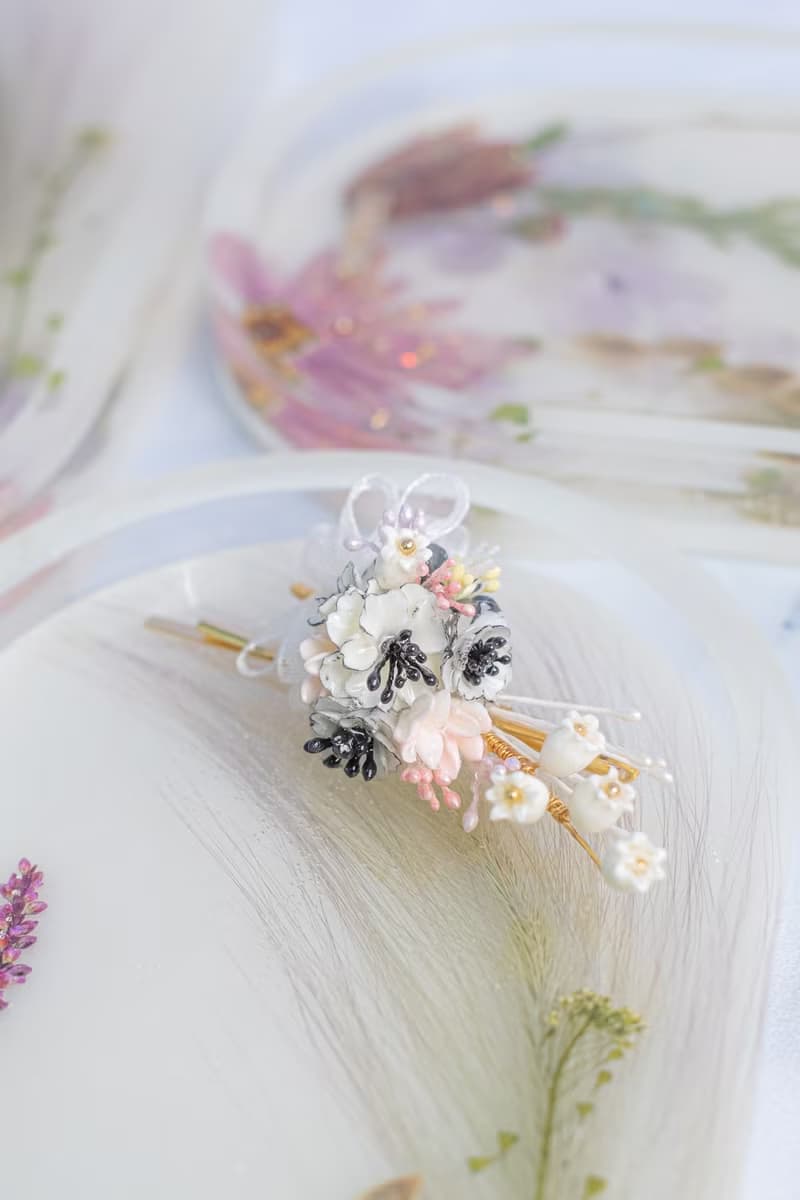 魔法杖繁花花束小髮夾