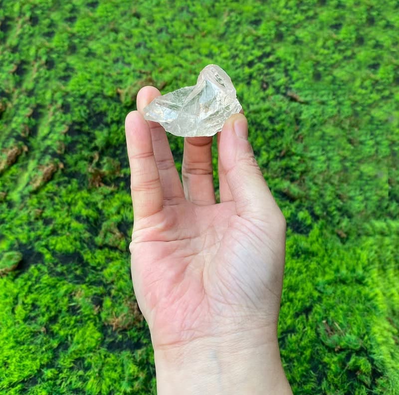 能量擺飾-精選天然冰透幾何白水晶原石 淨化 療癒 能量