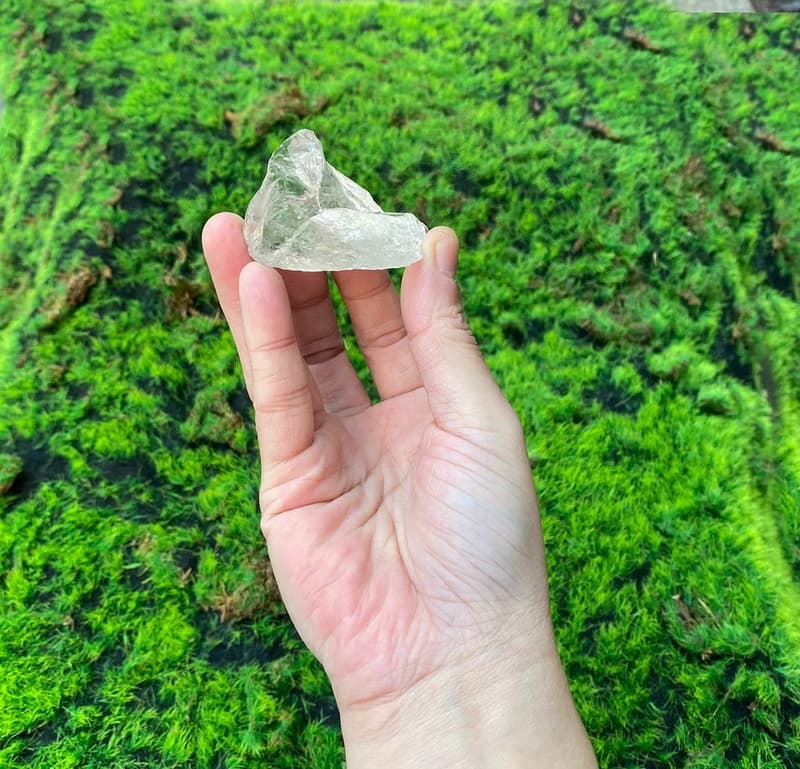 能量擺飾-精選天然冰透幾何白水晶原石 淨化 療癒 能量