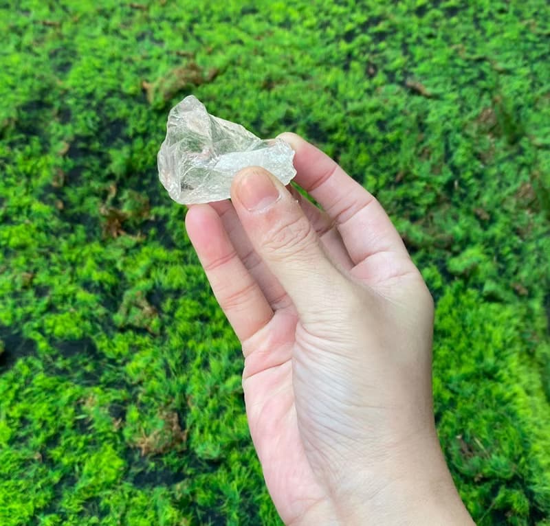 能量擺飾-精選天然冰透幾何白水晶原石 淨化 療癒 能量