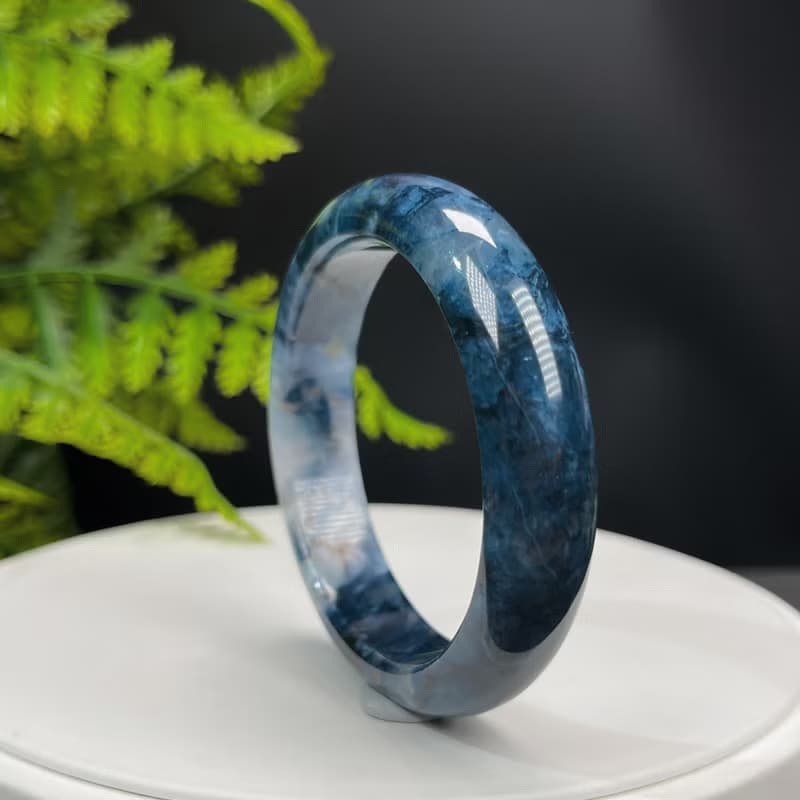 藍線石手鐲 53MM 漸變深藍白 女式手環 釋放壓力心情平靜開拓直覺