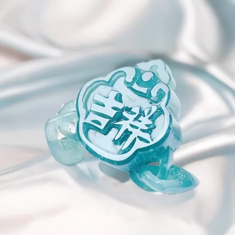 【吉祥如意】藍水翡翠吉祥富貴吊飾 | 天然玉翡翠A貨 | 送禮