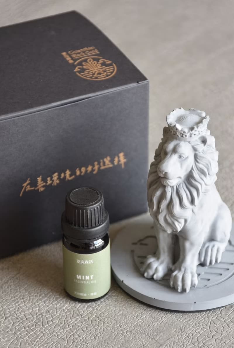 菱炭擴香石-獅王 天然精油 居家香氛組