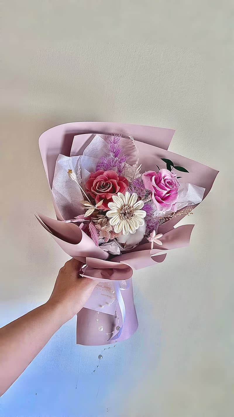 永生花束 永生花 生日花束 情人節花束 七夕 生日花束 畢業花束