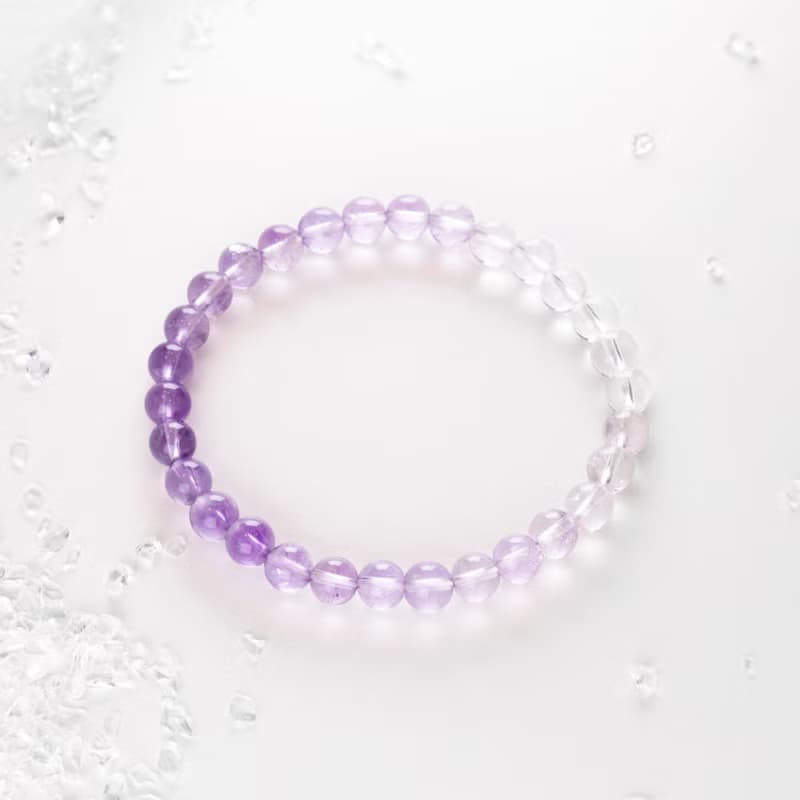 夢境星語 6MM 漸變紫水晶 手環 I 二月誕生石 貴人運 正向思考 I