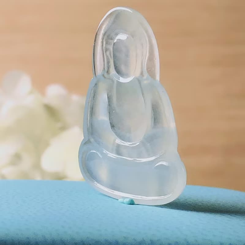 玻璃種翡翠觀音菩薩| 天然緬甸玉翡翠A貨 | 送禮