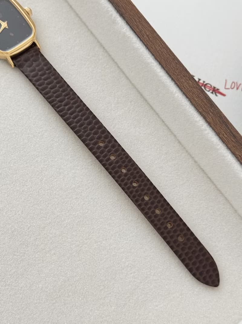 Vintage Citizen Gold Plated Watch With Leather Strap