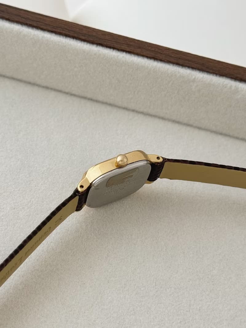 Vintage Citizen Gold Plated Watch With Leather Strap