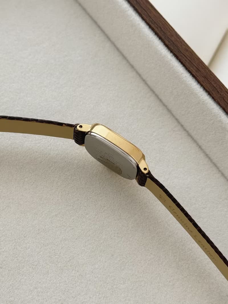 Vintage Citizen Gold Plated Watch With Leather Strap