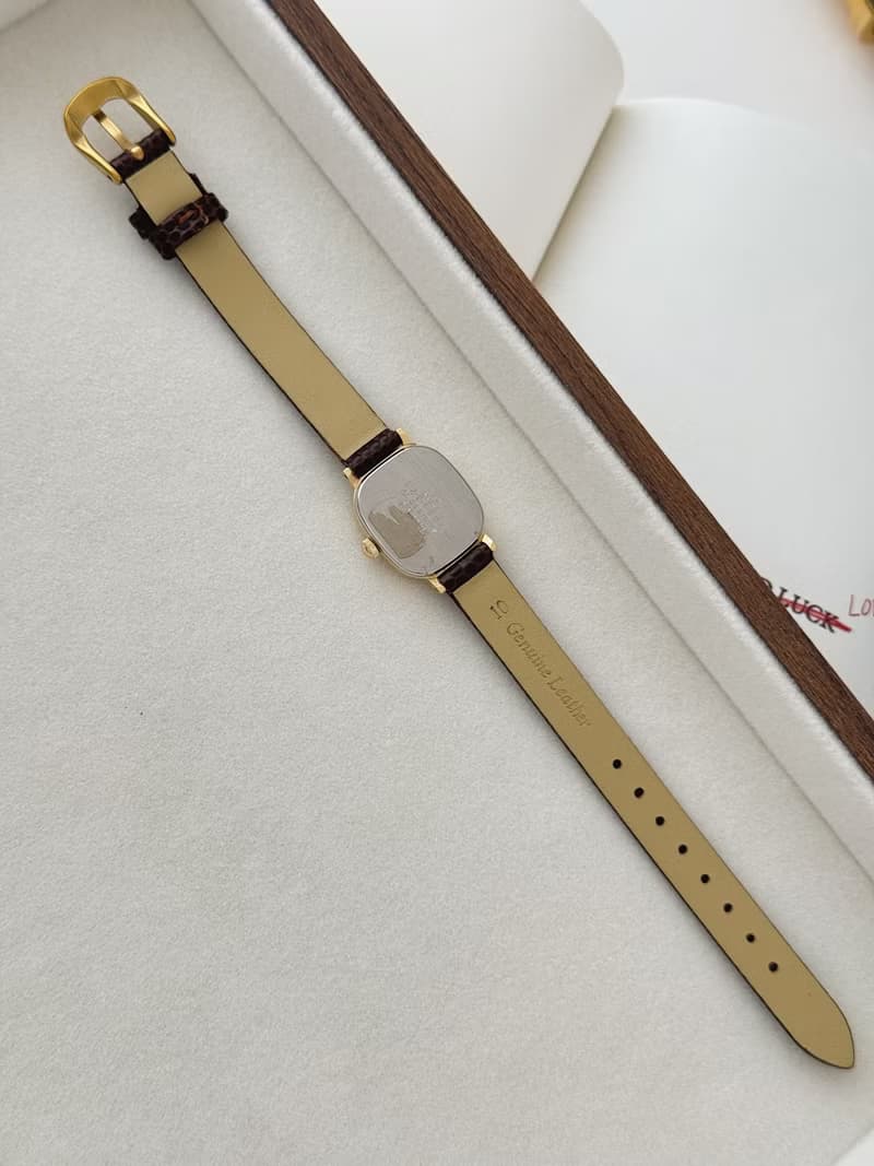 Vintage Citizen Gold Plated Watch With Leather Strap