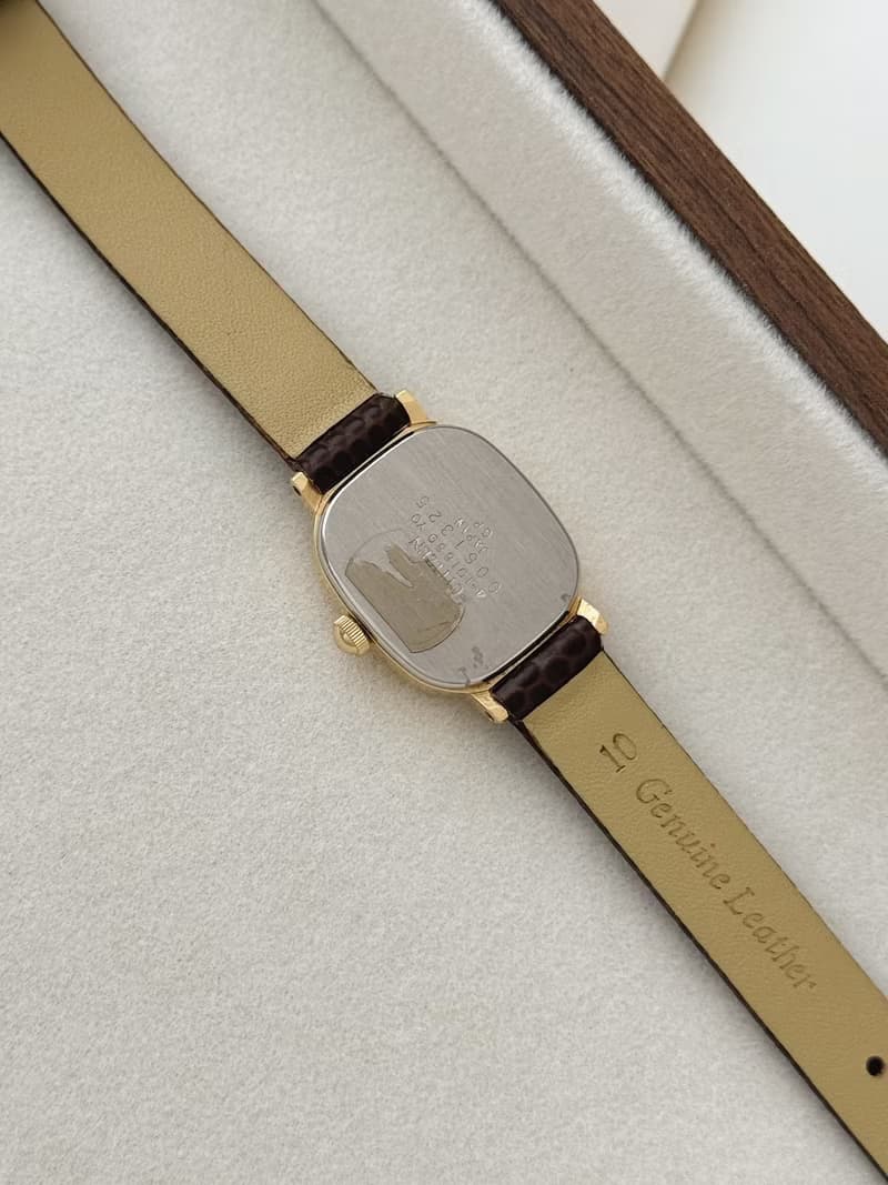 Vintage Citizen Gold Plated Watch With Leather Strap