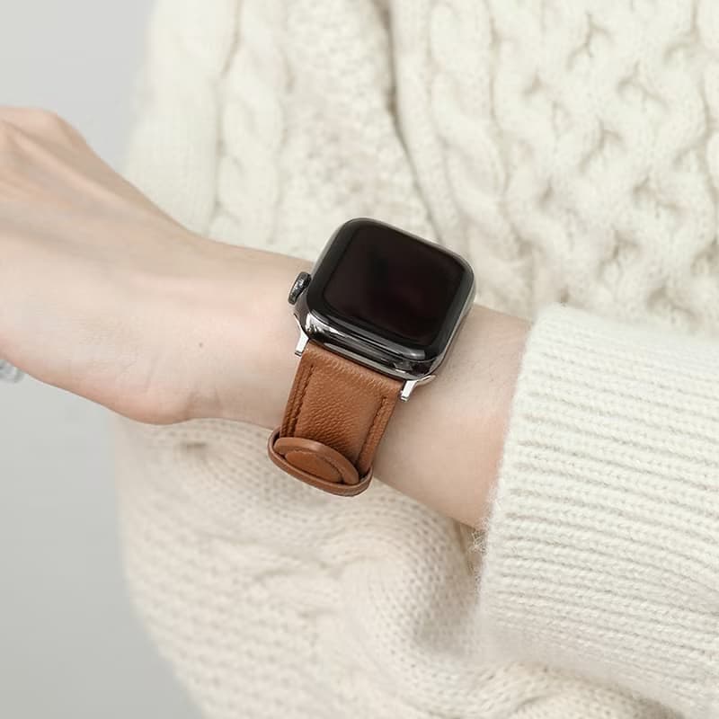 Apple watch錶帶/義大利植鞣革真皮錶帶【可定製化】柔韌舒適羊皮
